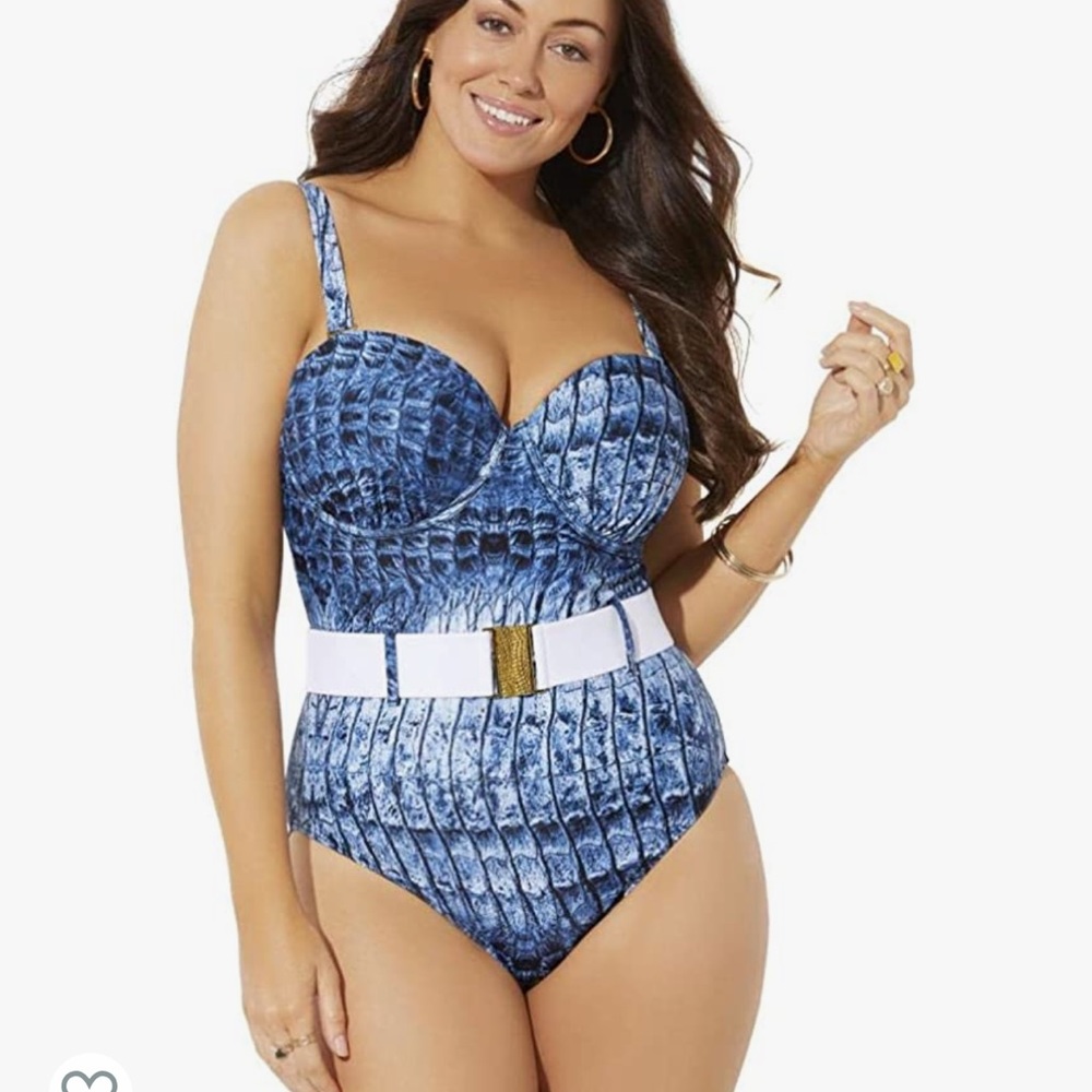 GabiFresh Instincts Belted Underwire One Piece Swimsuit